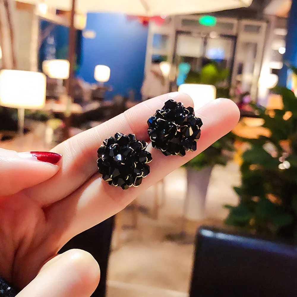 1 пара модных серьги из Искусственного хрусталя дикий темперамент цветок