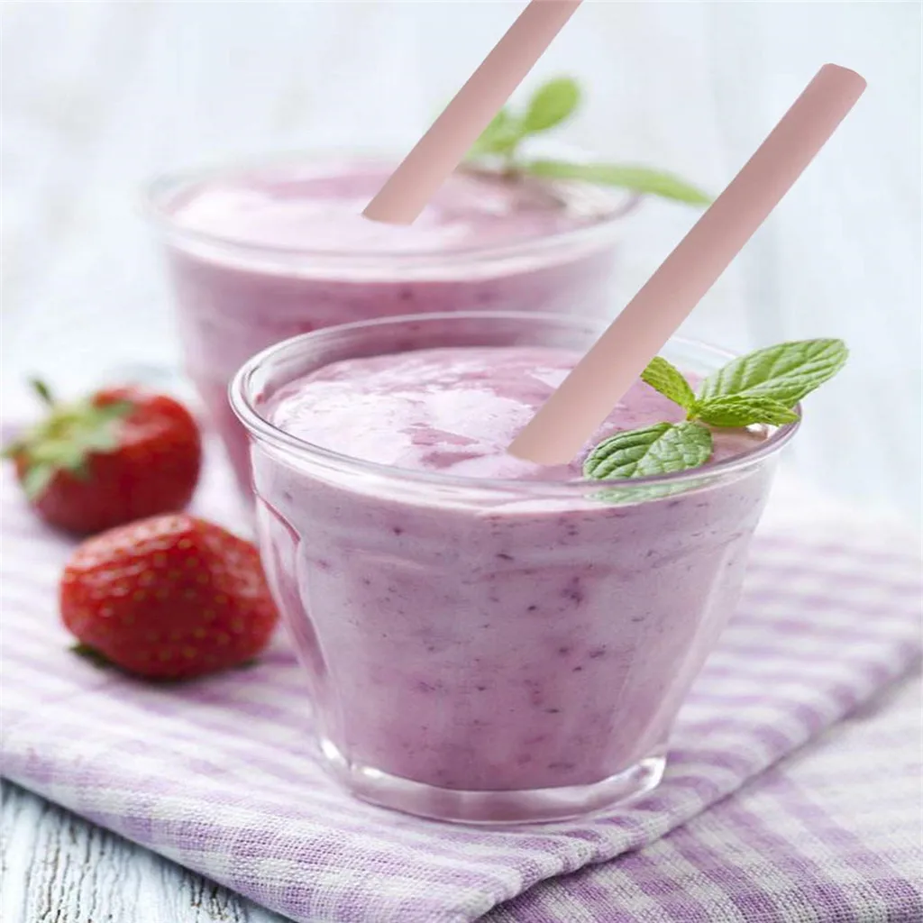 Набор больших силиконовых соломинок для пищевых продуктов кружка кухонные