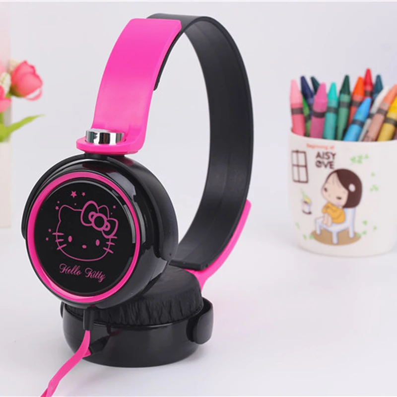Мультяшный наушник гарнитура милые наушники hello kitty для мобильного телефона