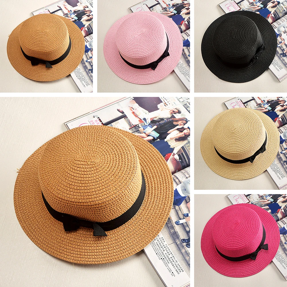 Солнечные шапки складные женские s солнцезащитные с бантом женская шляпа летняя