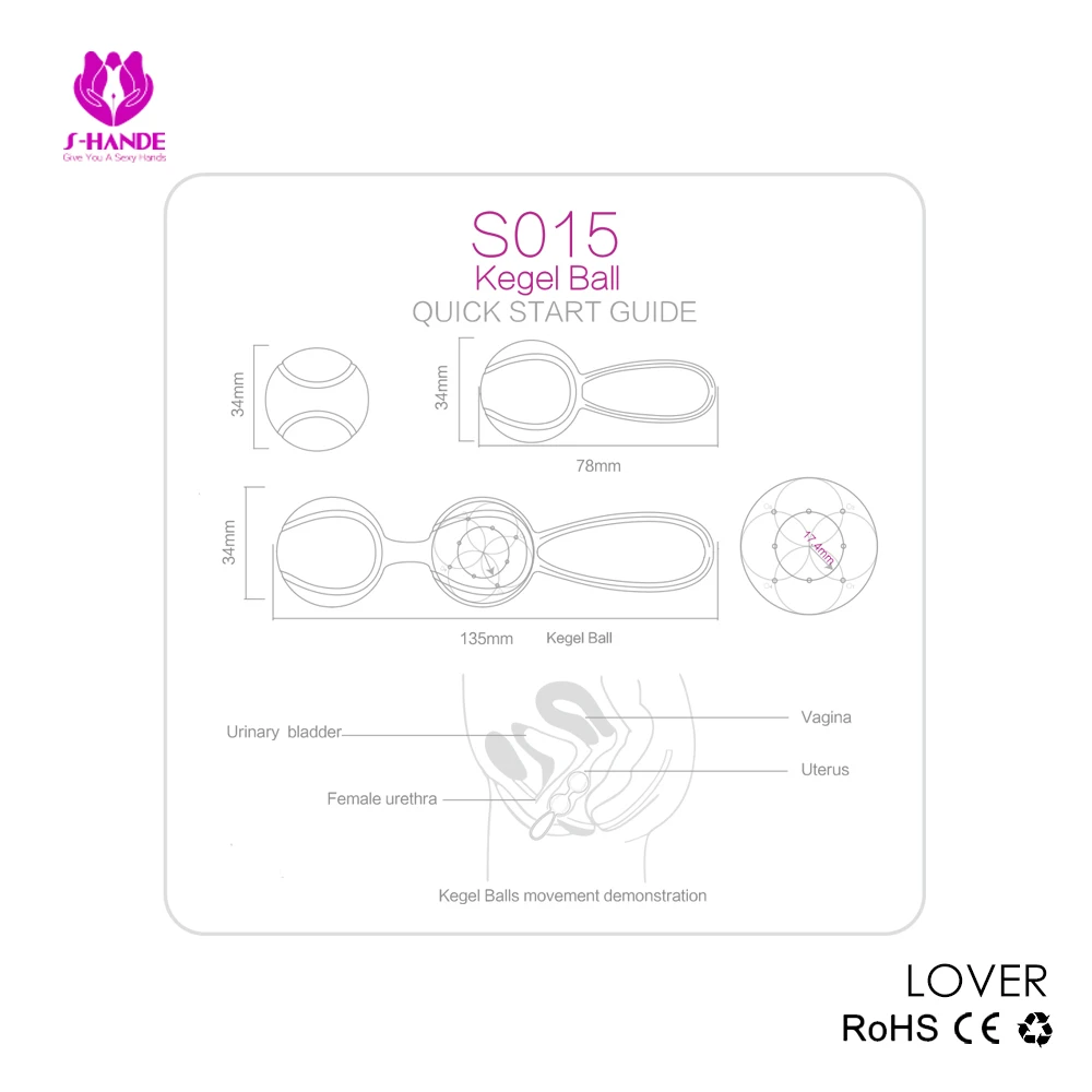 Водонепроницаемый Кегеля мяч влагалище вагинальные упражнения тренер люблю Бен