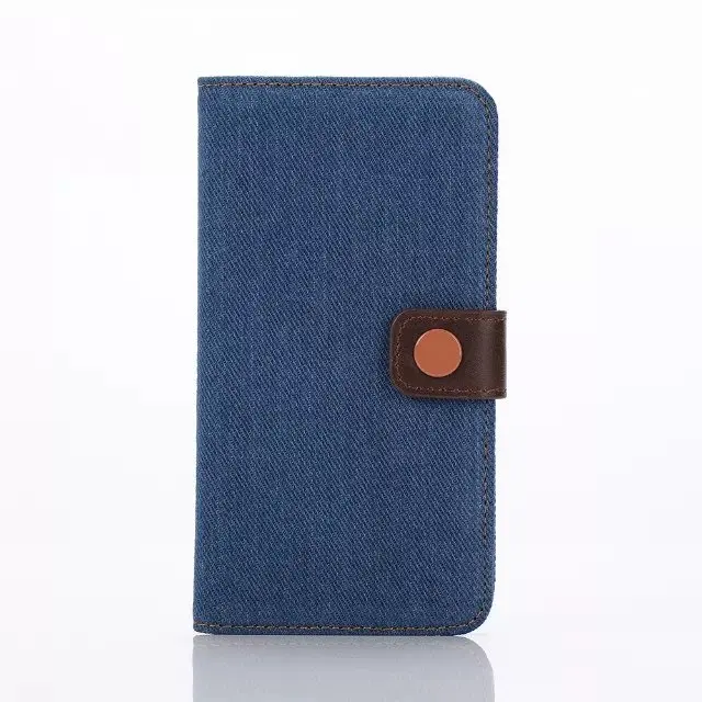 100pcs/lot New Denim Leather Wallet Case For Samsung Galaxy S6 Edge G9250 Phone Bag Flip Cover Stand With Card Slots Wholesale |