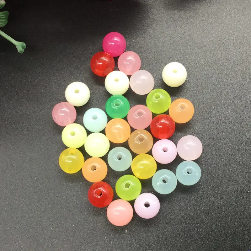 NiceBeads, 8 мм, 172 шт./лот, желе, акриловые бусины, модные, красивые, свободные, бусины для ювелирные изделия, изготовление браслетов, ожерелья