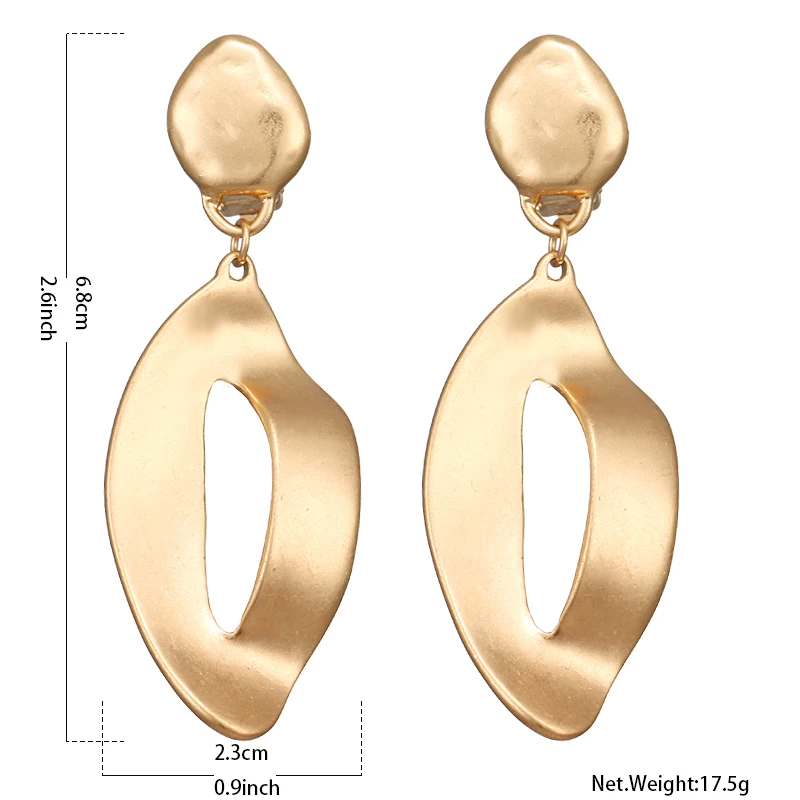 Модные Винтажные серьги Yhpup из цинкового сплава с золотыми листьями висячие