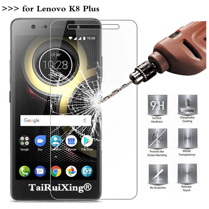 2.5D 0 26 мм 9 H протектор экрана из закаленного стекла для Lenovo K8 Plus 5 2 &quotупрочненная