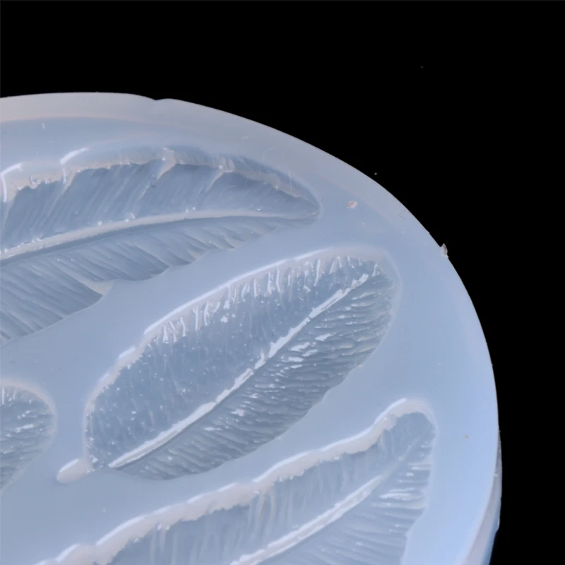 

Jewelry Mold Feather Shapes Making Pendant Silicone Resin Cake DIY Craft Tools
