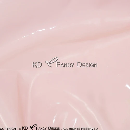 baby pink Черное с длинными рукавами сексуальное латексное платье с высоким воротником молния сзади резиновое платье Bodycon Playsuit LYQ-0042 - Цвет: baby pink