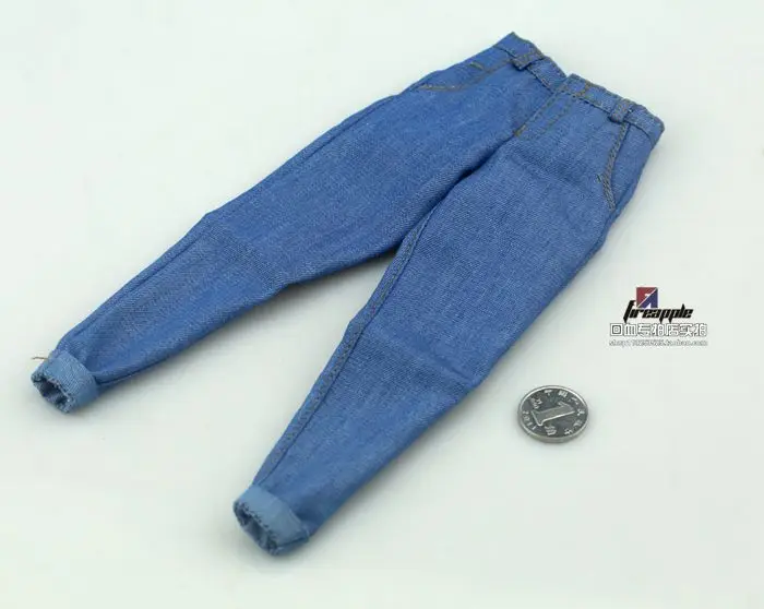 Коллекция 1/6 года фигурка солдата брюки черные синие джинсы модель Slim Cut