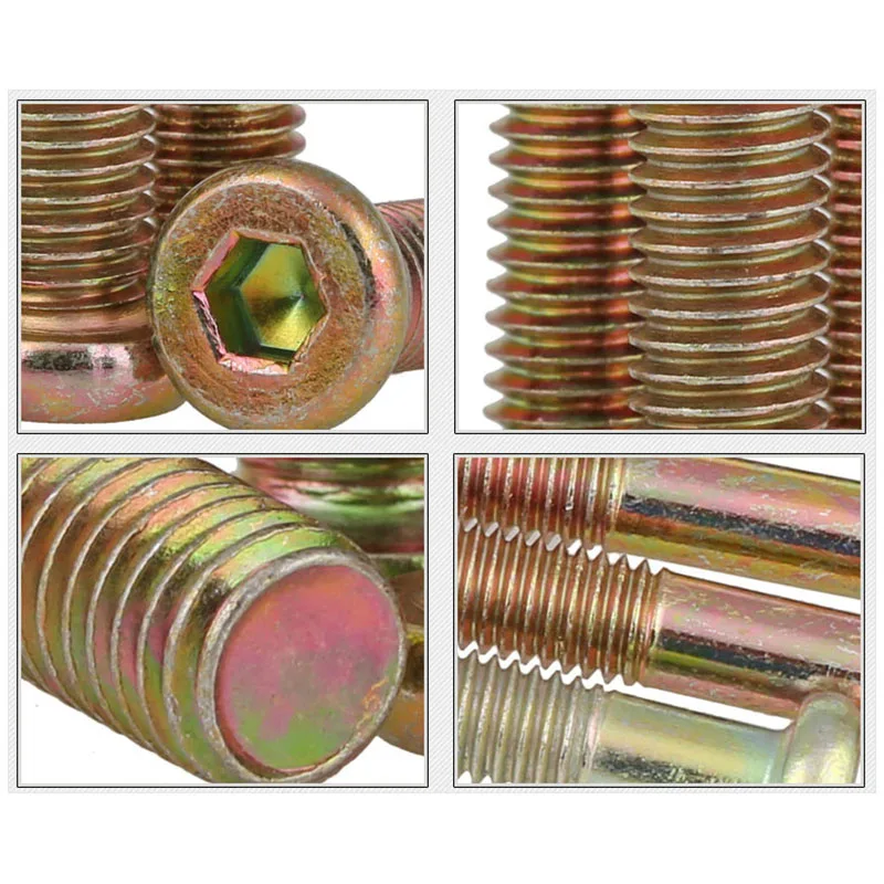 M8 мебель из углеродистой стали с шестигранной головкой Шестигранная