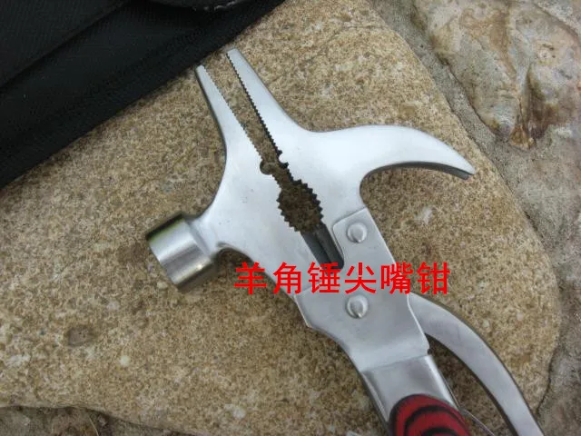 Multi Функция складной молоток топор клещи Ножи отвертка Набор инструментов Сталь