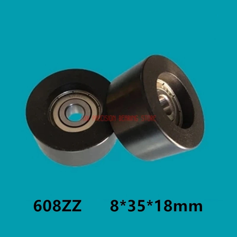 

8*35*18mm type plastic nylon package pulley with bearing 608 POM Polyurethane for 3D printer flat Flat roller wheel