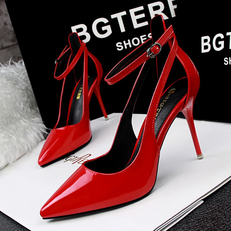 Обувь для вечеринок BIGTREE черные красные туфли на высоком каблуке tacones altos mujer