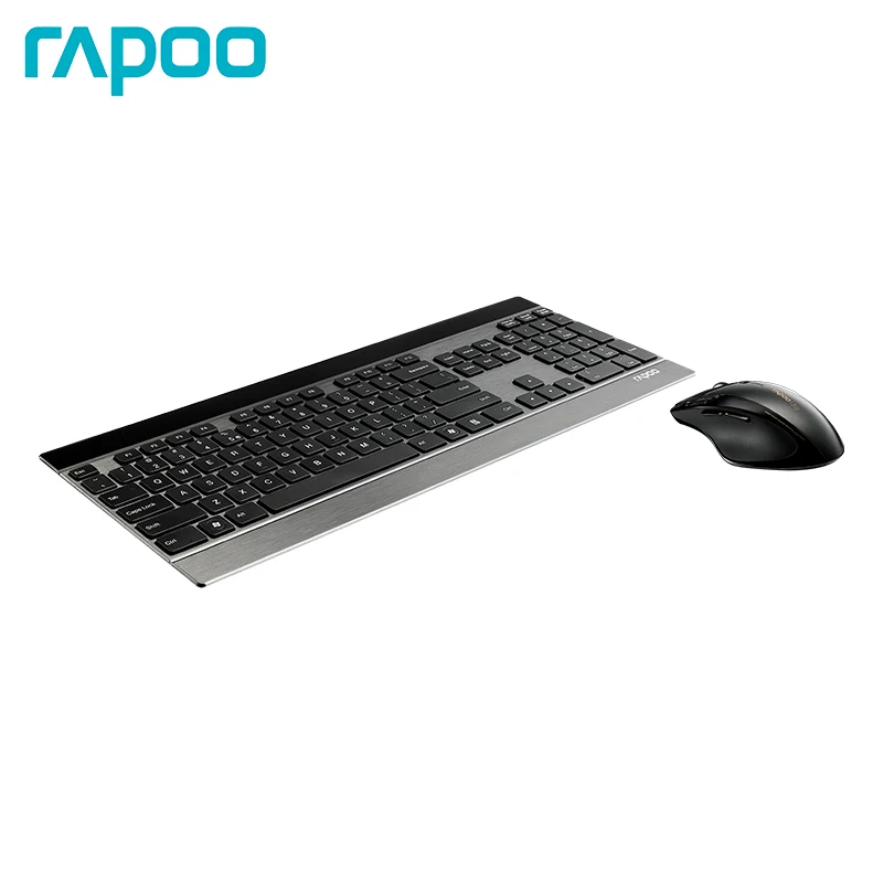Rapoo 8900P 5G 4 0 мм ультра-тонкая интеллектуальная беспроводная клавиатура и лазерная