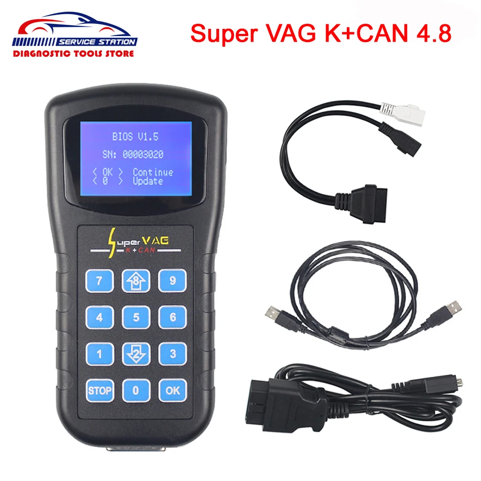 Супер Vag K+ Can V4.8 Commander Super VAG K CAN 4,8 коррекция одометра Многоязычная Супер VAG 4,8
