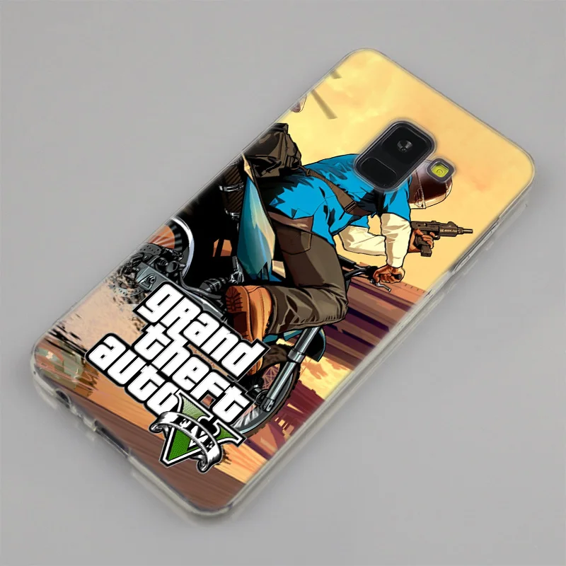 Горячая игра GTA 5 силиконовый чехол для Samsung Galaxy A50 A30 A10 A40 A6 A8 плюс A20 E A5 A7 2018 2017 2016