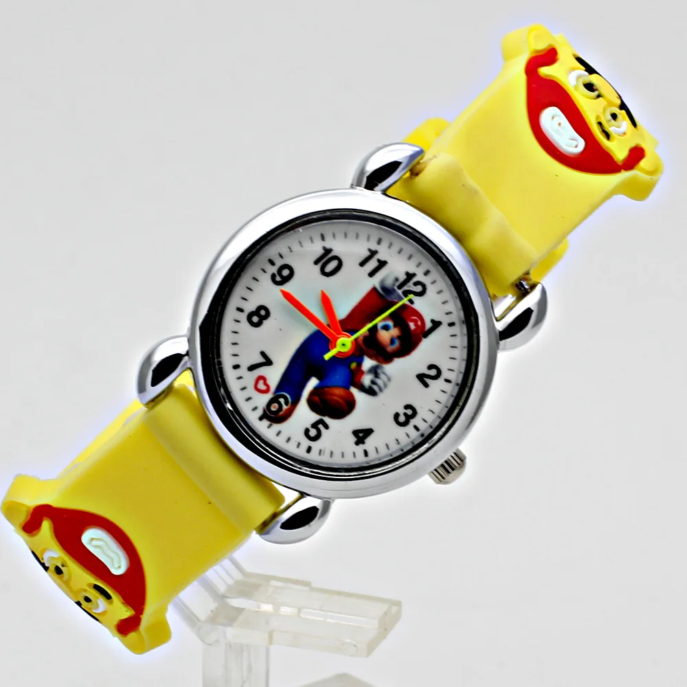 Милые детские повседневные часы с желеобразным ремешком для девочек и мальчиков