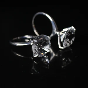 Изысканные кольца для салфеток с кристаллами и стразами, свадебные вечерние украшения для стола, 12 шт.лот