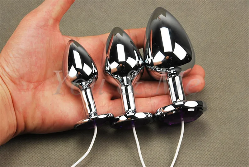 Анальная пробка импульсный электрошок для пениса с кабелем электростимуляция