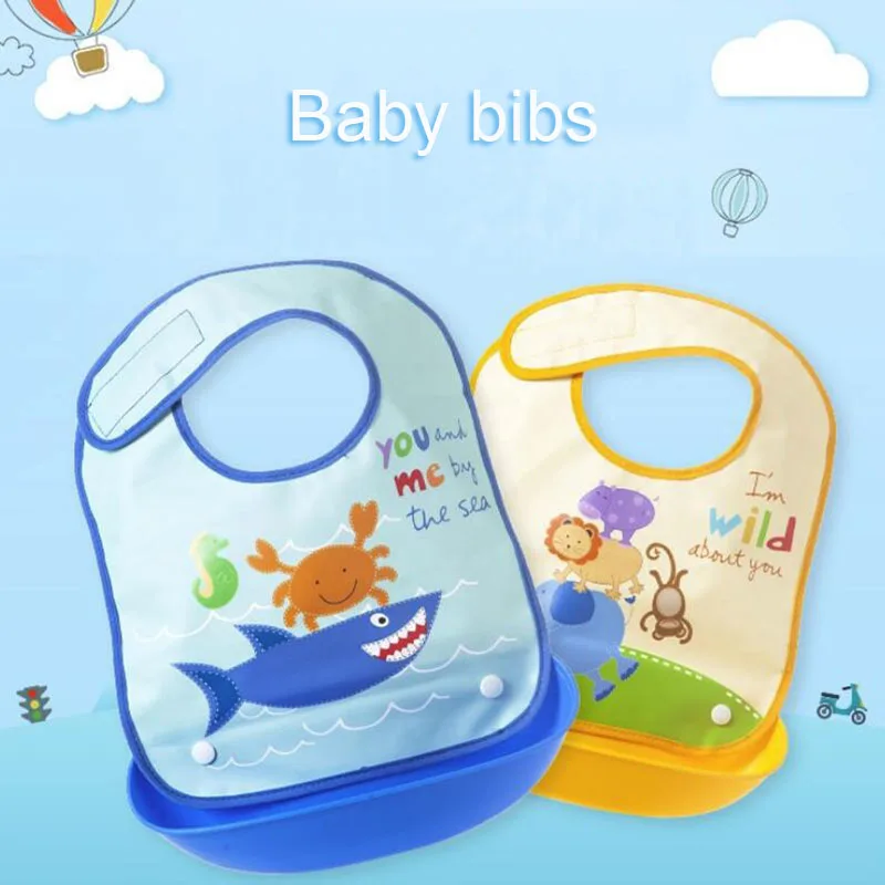 Детские нагрудники с объемными рисунками Фартук для младенцев Полотенца Съемный