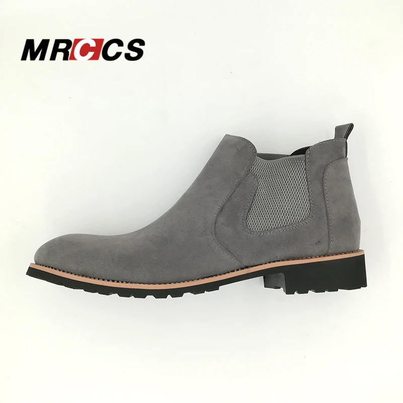 MRCCS Spring Autumn Classical Suede Leather Chelsea Boots For Men Simple &amp Fashion Ankle High Men's All Match Casual Shoes | Обувь