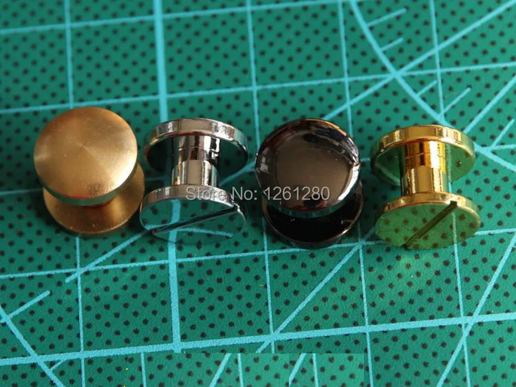 Бесплатная доставка золотой 11*6 мм сумка-кошелек винт латунный ремень заклепки