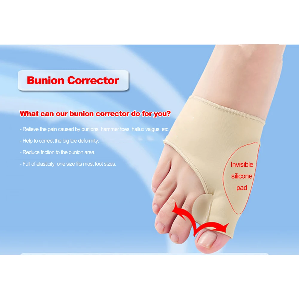 9 шт./компл. корректор большого пальца ноги разделитель для выпрямитель защита от