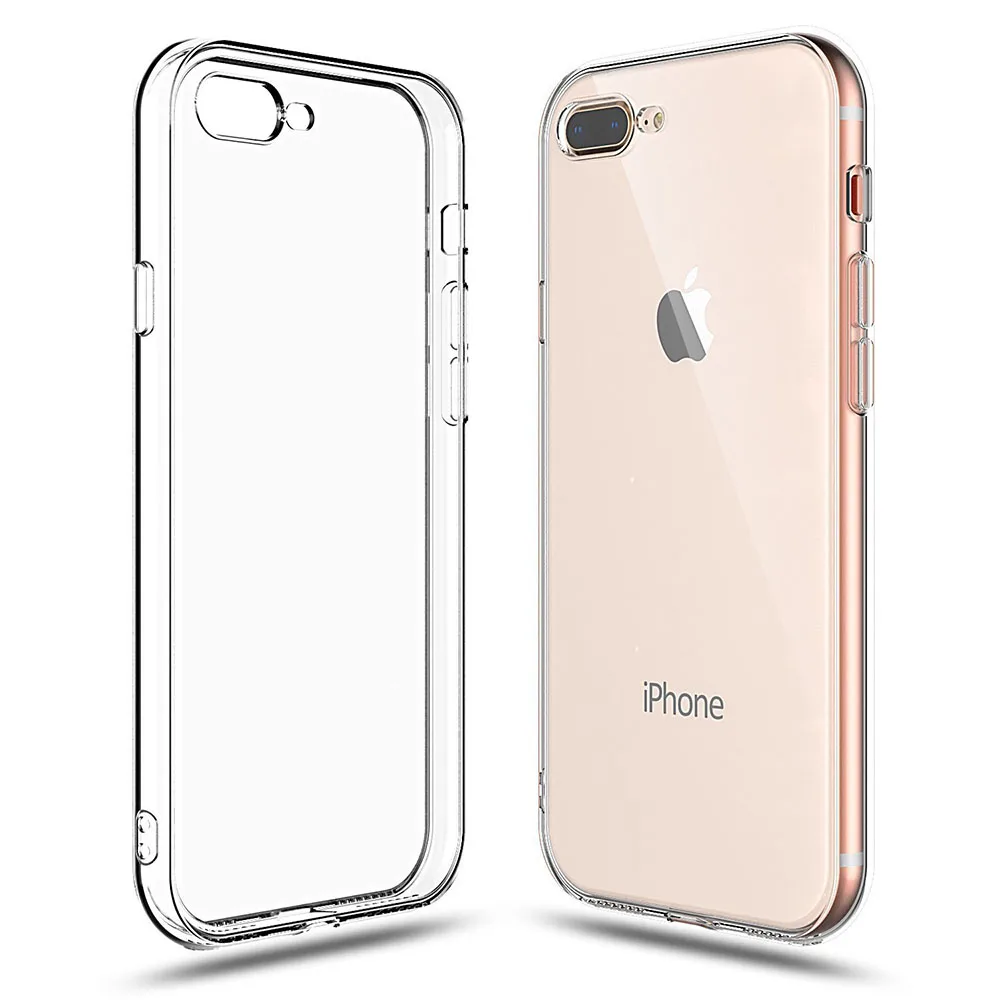 Ультратонкий прозрачный гибкий чехол для iPhone 6 6plus 6s plus 7 7plus 8 | Мобильные телефоны