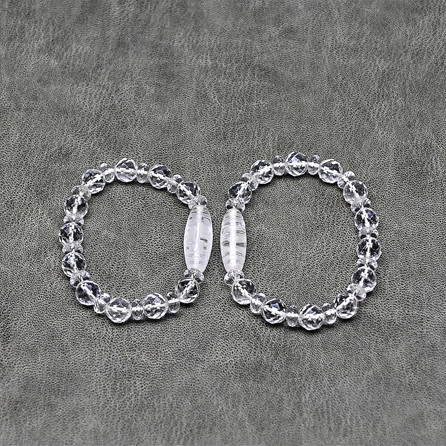 Новые хрустальные бусины 10 мм граненые белый кристалл DZI струнный браслет из