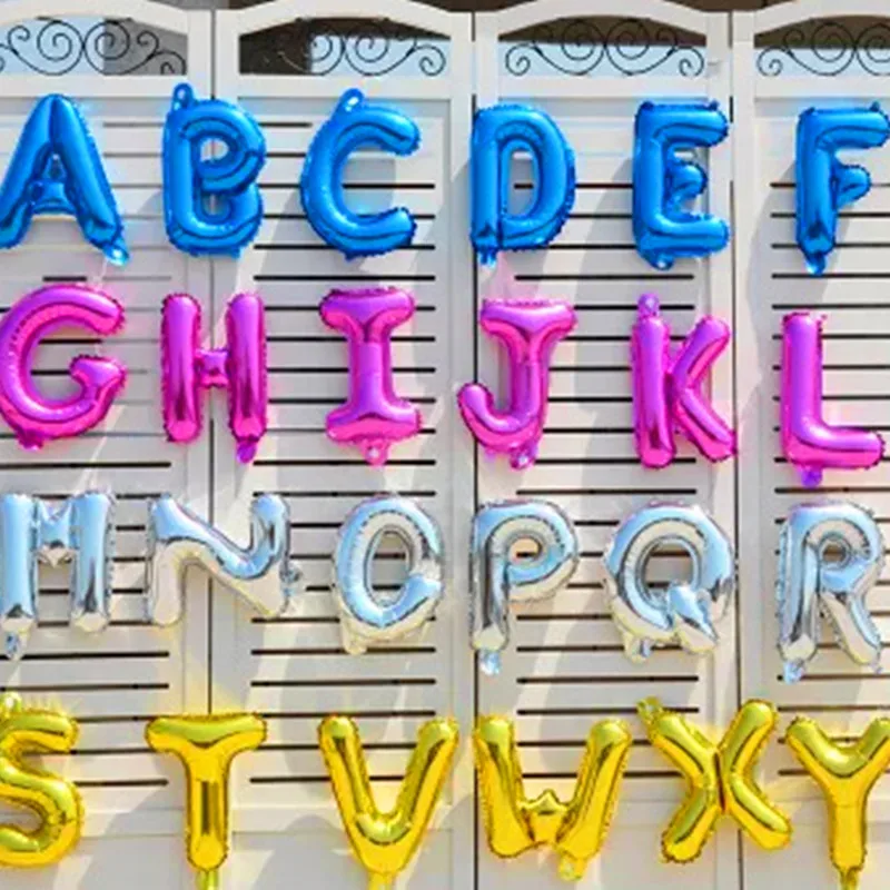 16 дюймов красный с днем рождения воздушные шары золото Фольга письмо шарики для