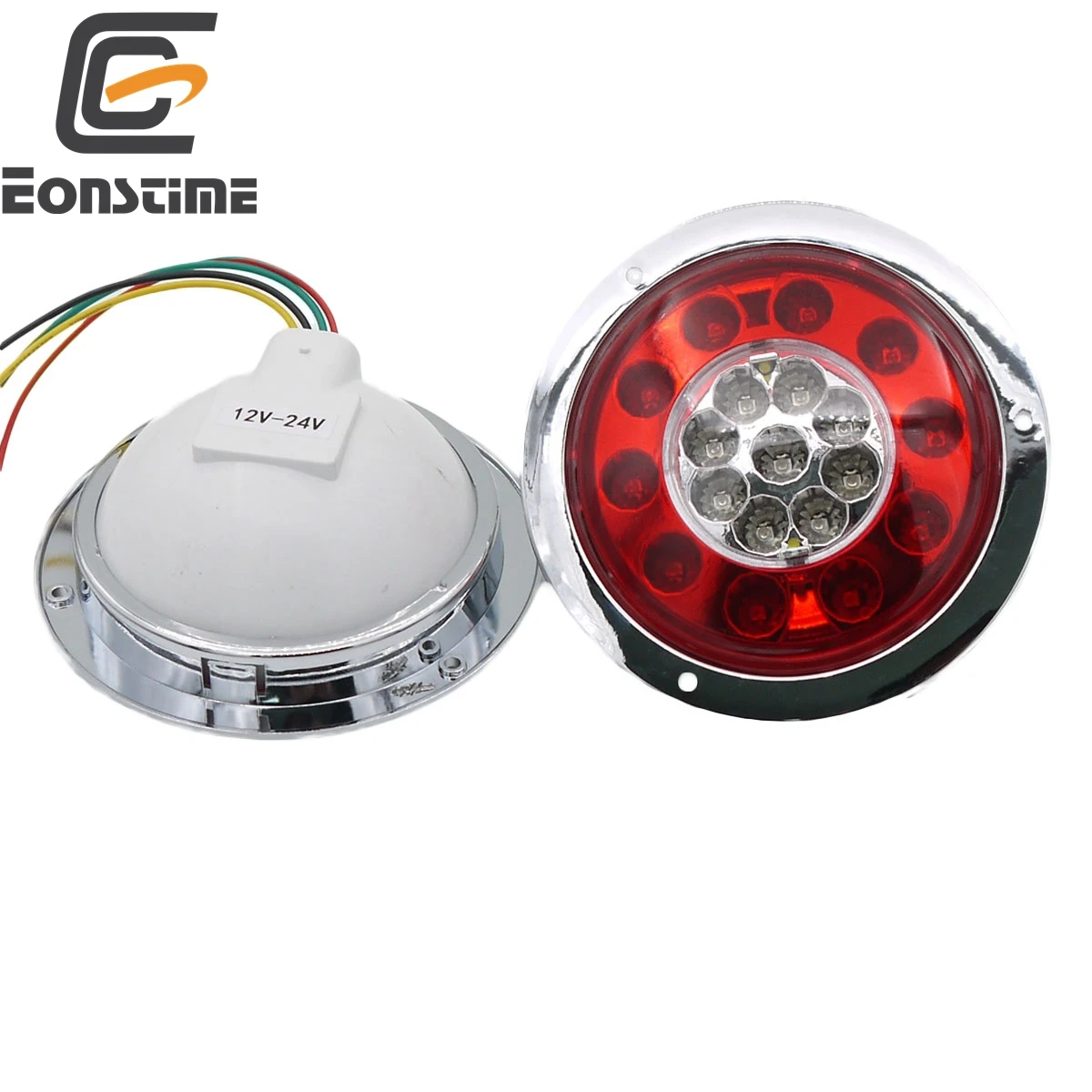 Eonstime 2 шт. 12V/24V Автомобильный бортовой светильник 19LED грузовика прицепа автобуса