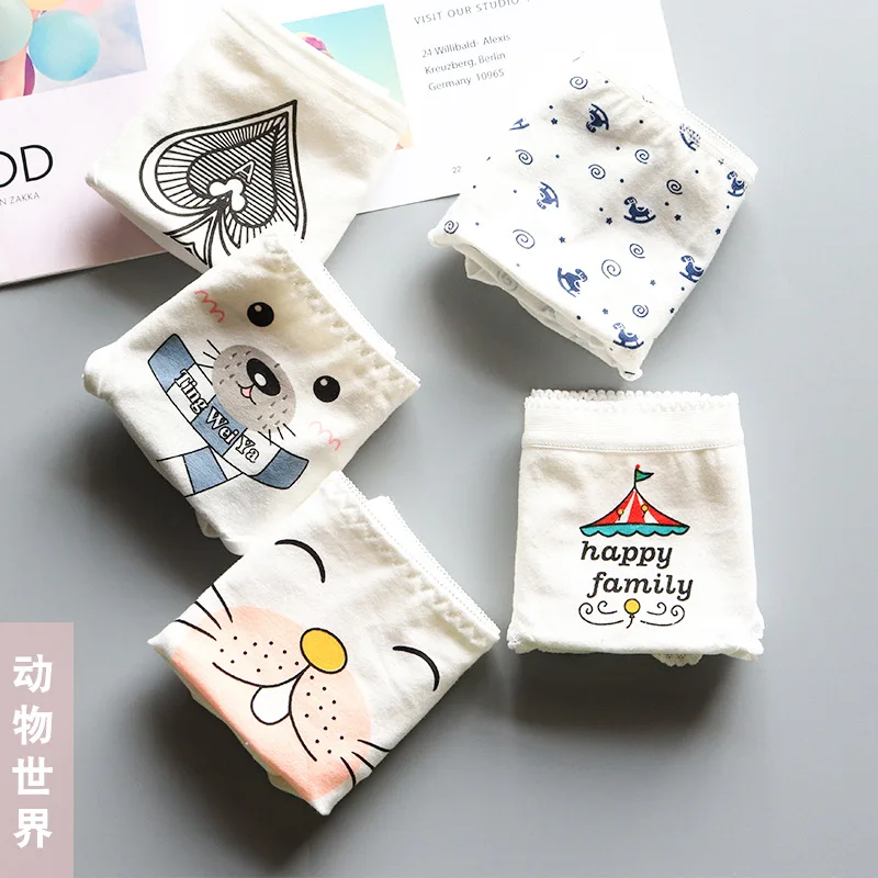 SP& CITY 5 шт. нижнее белье из хлопка с героями мультфильмов для женщин бесшовные трусики для менструации мягкие дышащие трусы милое нижнее белье