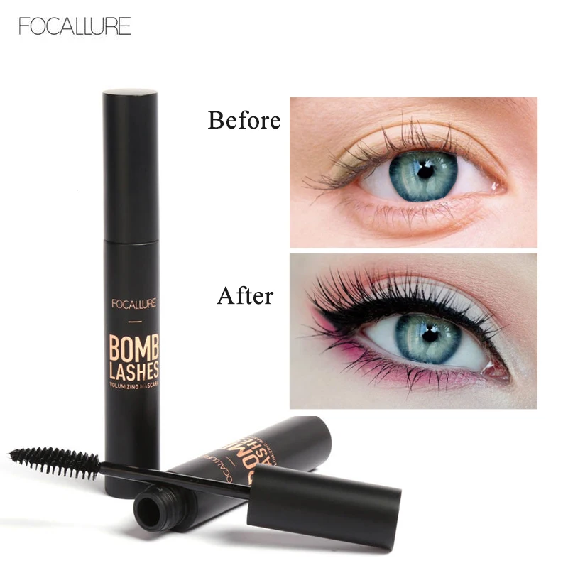 Focallure тушь для макияжа длинные подкручивающиеся ресницы длина черная водостойкая 4d шелковое волокно Тушь для ресниц для наращивания ресниц