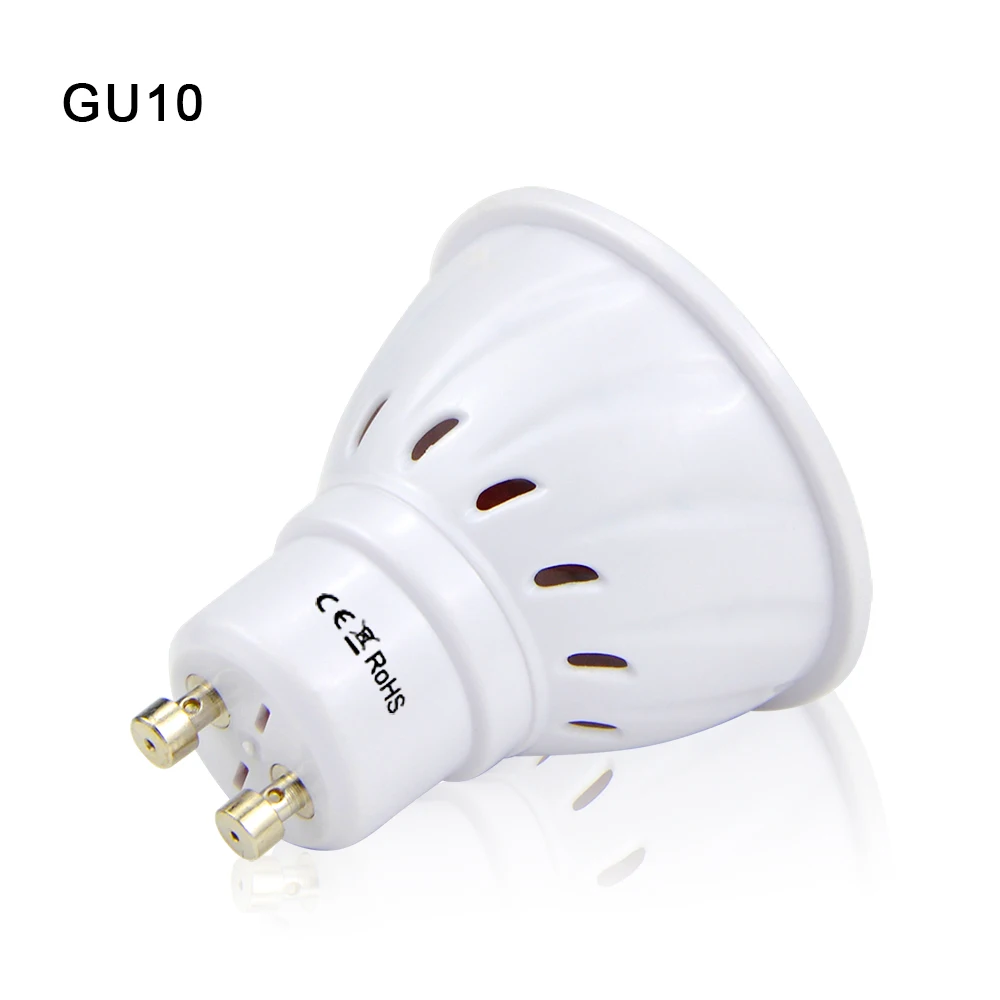 220 В GU10 MR16 2835 5730 SMD Светодиодная лампа прожектор светодиодная GU5.3 Lamparas точечный