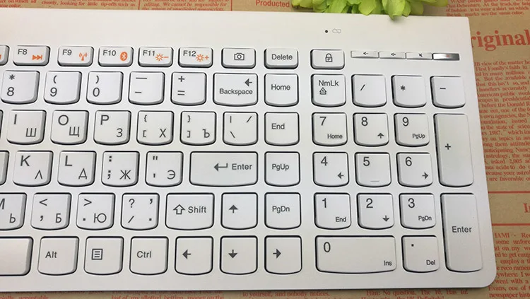 Оригинальная Беспроводная русская клавиатура и мышь комплект для Lenovo мыши дома