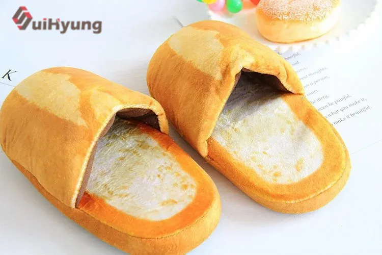 Suihyung/новые зимние теплые домашние тапочки для женщин и мужчин; домашняя обувь с мягкой подошвой; забавные плюшевые тапочки; тапочки для спальни