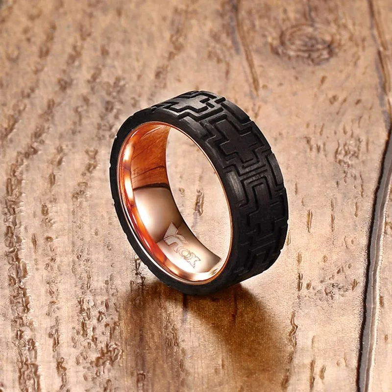 мужское Кольцо Из Нержавеющей Стали Мужчины Ювелирные Изделия Шин Дизайн