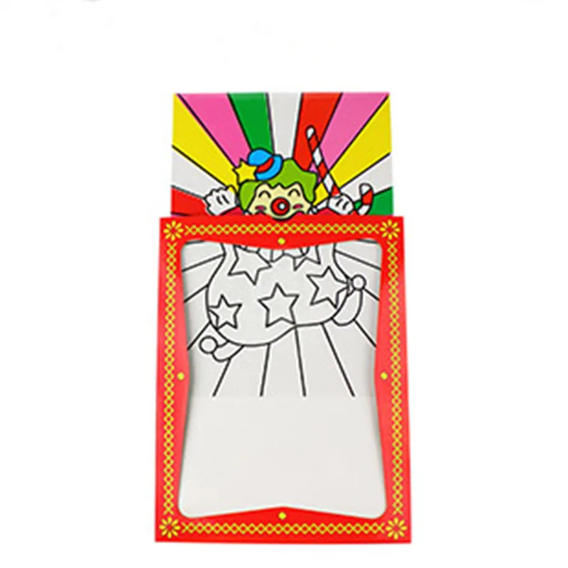 26.5*20.5 см Большие размеры клоун Цвет изменение мультфильм книга карточные фокусы