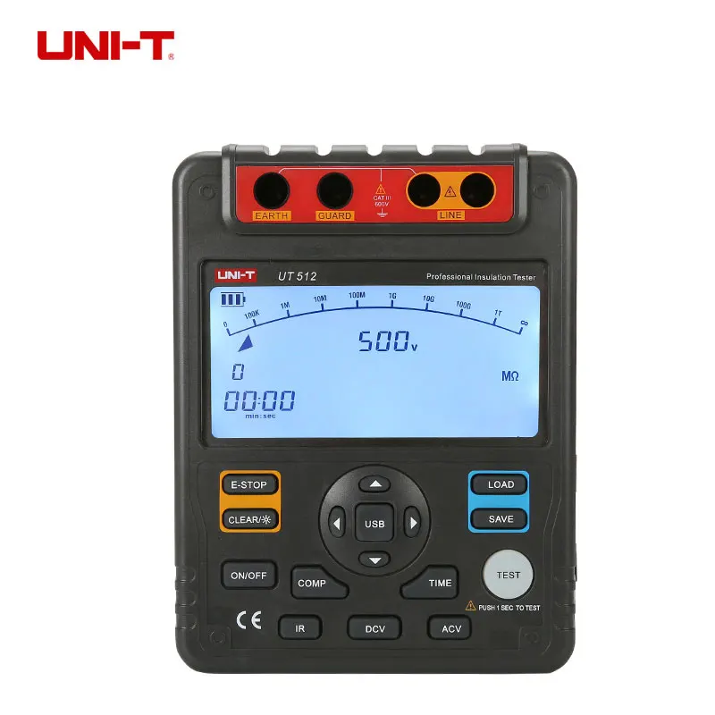 Цифровой тестер сопротивления изоляции UNI T UT512 измеритель мегомметр Низкий