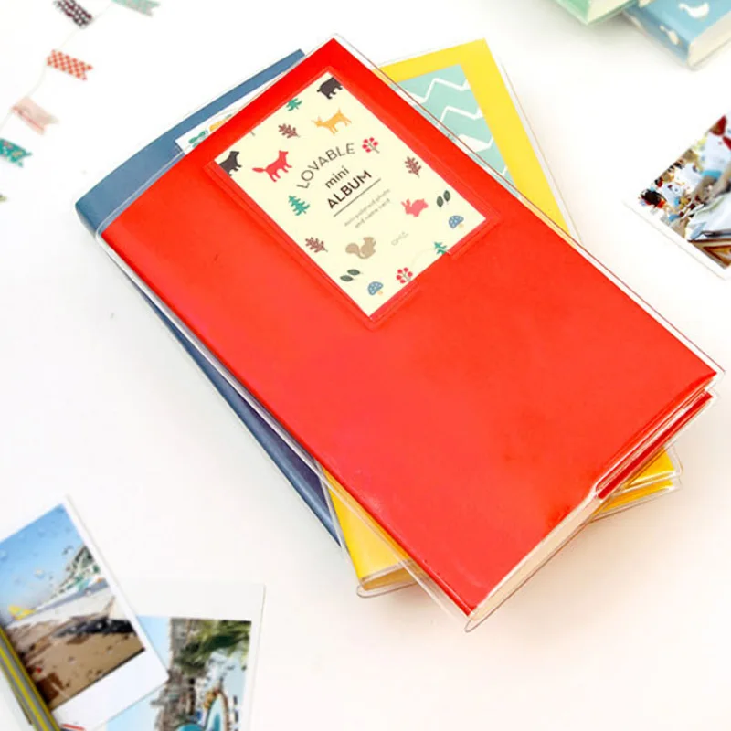 BALLE 84 кармана полосой фотоальбом для 3 дюймовых мгновенных Polaroid Fujifilm Instax Mini Фильм(случайный небольшой карты