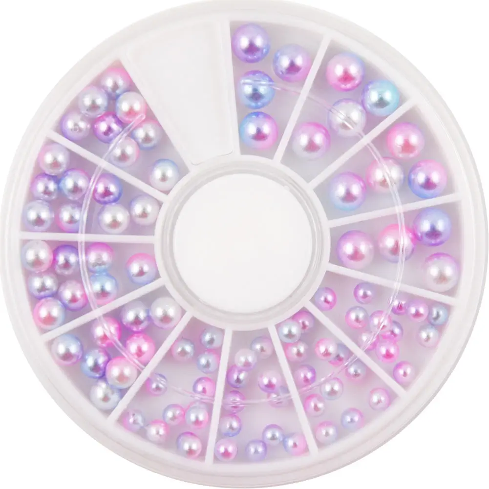 16 Wheel Crystal Mixed Color Stone Nail Rhinestone 3D Nail Art Decoration Accessories Irregular Beads DIY Design Manicure Diamond - Цвет: 16