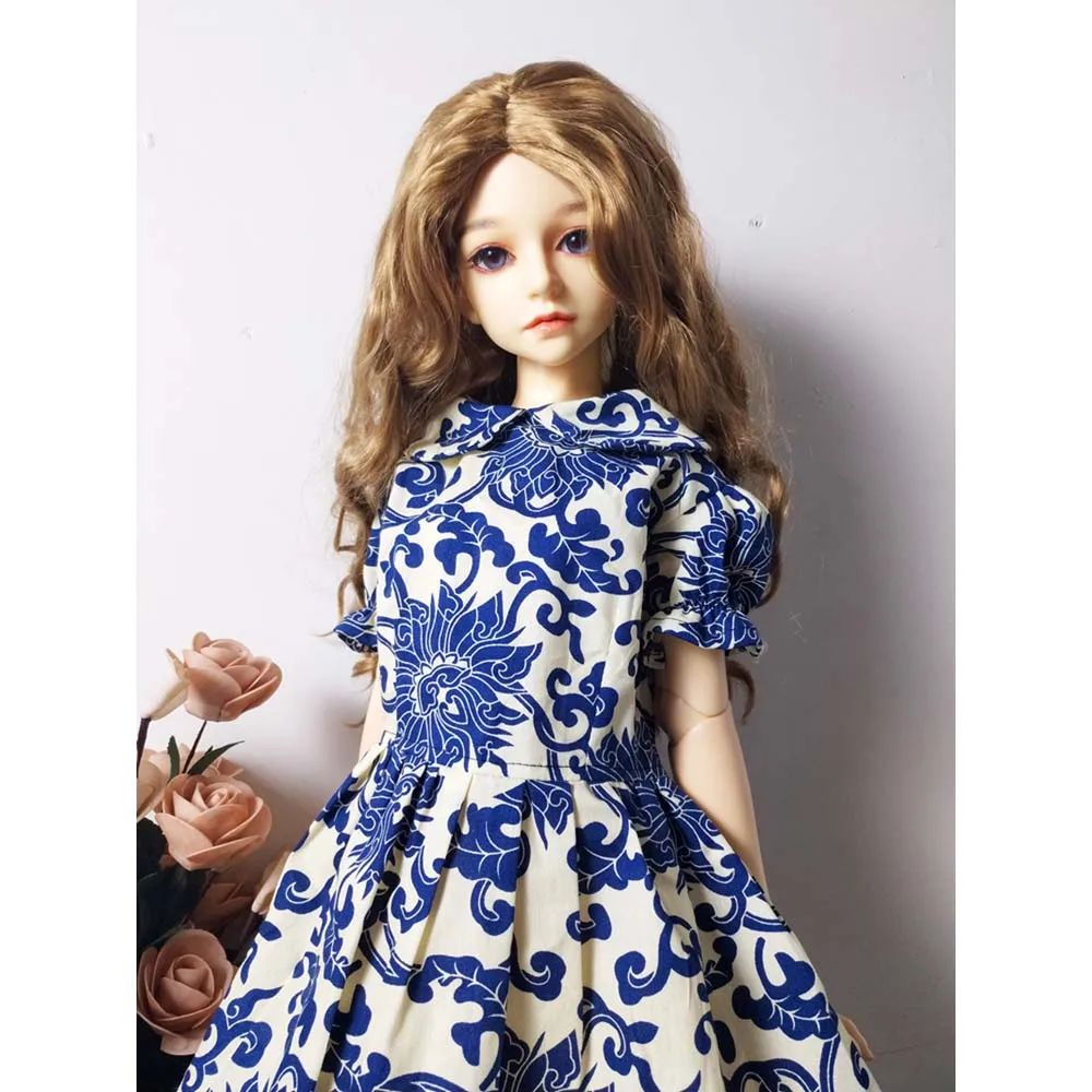 Bjd кукла платье маленький цветок для 1/3 1/4 sd bjd blyth Кукла Одежда Синий Розовый