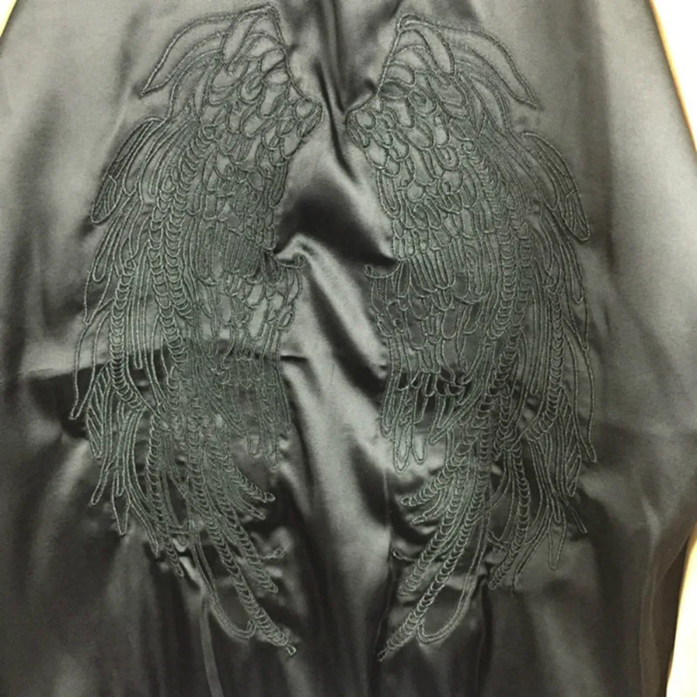 Бейсбольная куртка унисекс в стиле Харадзюку бейсбольная с вышитыми крыльями