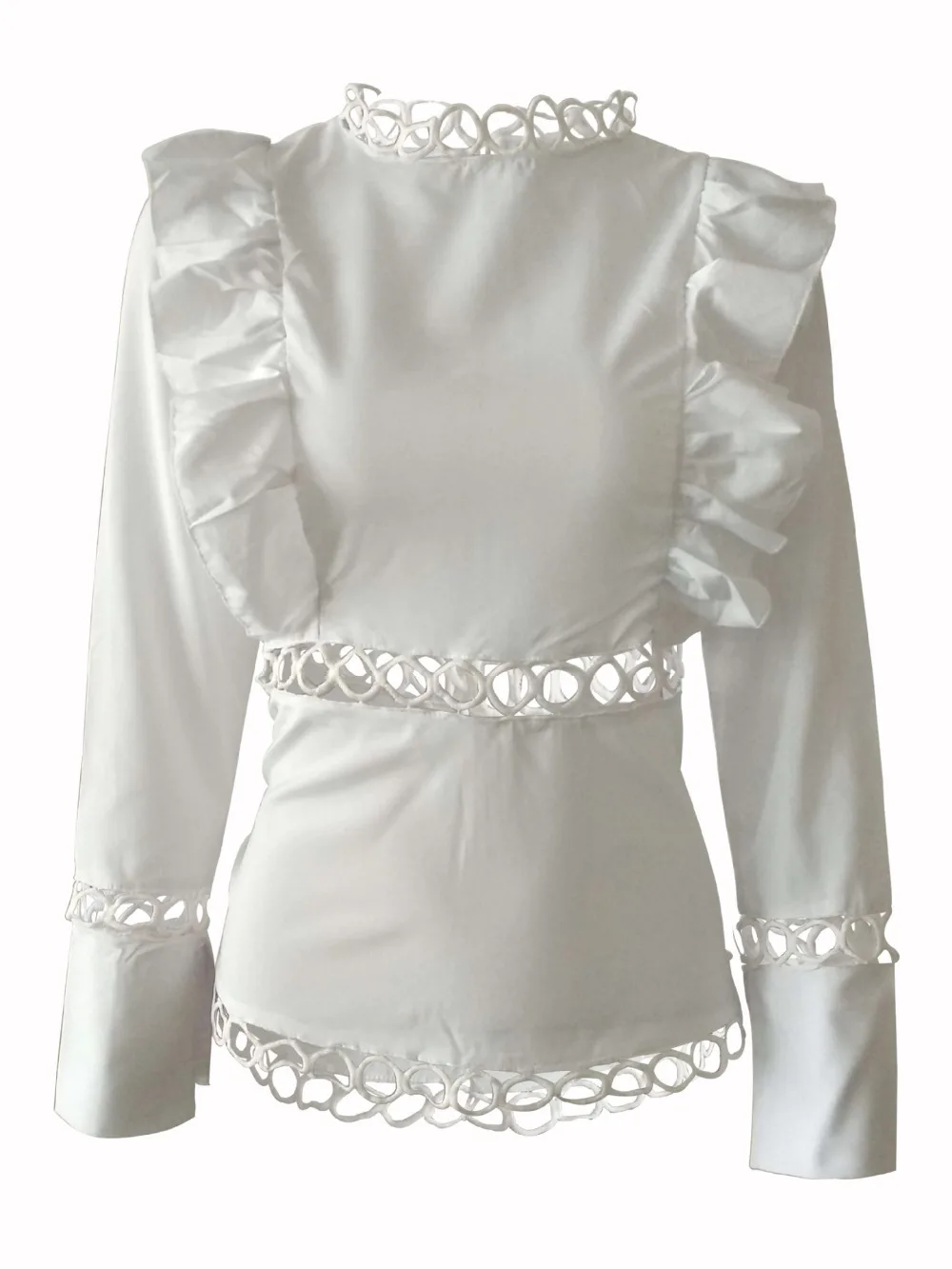

Elegant Women Top O Neck Full Sleeve Waist Hollow Out Women Sexy Women Tops