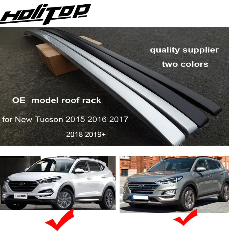 Новое поступление OE багажник на крышу, багажник на крышу для hyundai new Tucson-, серебристый и черный, два варианта, в Азию
