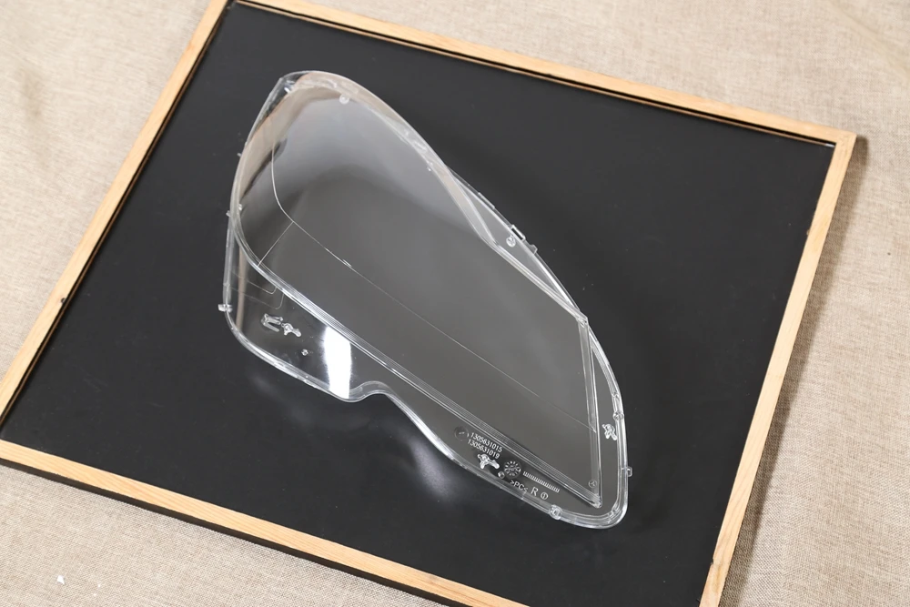 Левый и правый фары крышка объектива для Mercedes Benz C-класса W204 2011-2013 фар линзы Замена светодиодный фар чехол маска