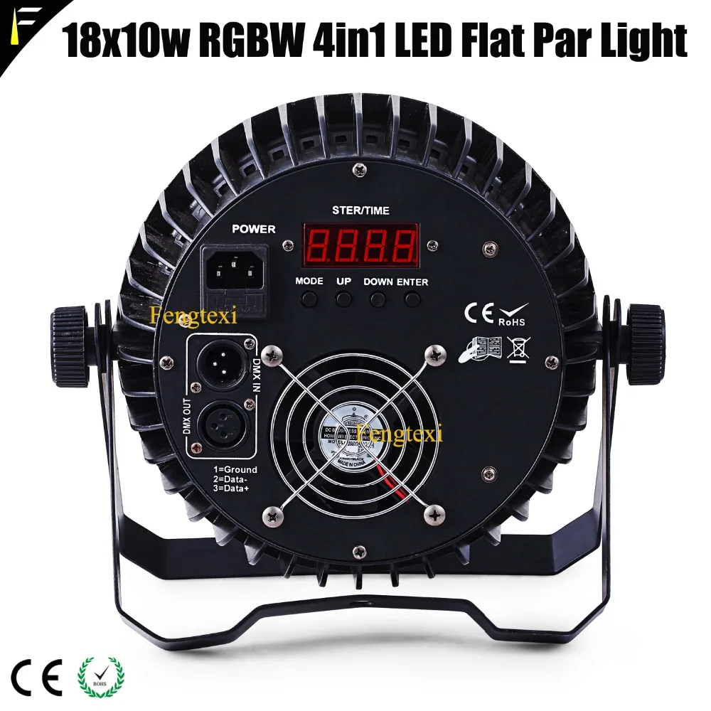 Компактный плоский Par 18x10w LED RGBW 4в1 алюминиевый тонкий цвет мыть свет клуб может