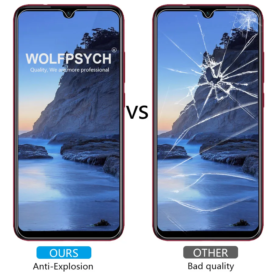 WOLFPSYCH 9H Privacy Anti Spy Tempered Glass Screen Protector Film For Xiaomi Redmi Note 7 6 5 pro Protective | Мобильные телефоны