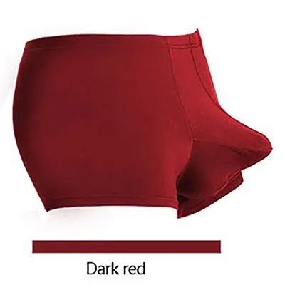 Red Мужское нижнее белье, шорты-боксеры, мужские Дышащие Мягкие Модальные одноцветные сексуальные u-образные трусы, мужские трусы cueca homme - Цвет: Red