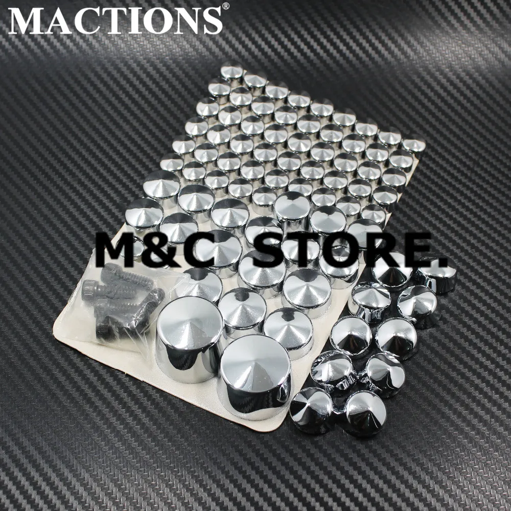 

Motorcycle Motorbike Moto Parts Chrome / Black Bolt Caps Topper Cover For Harley Softail Twin Cam 2007&Up