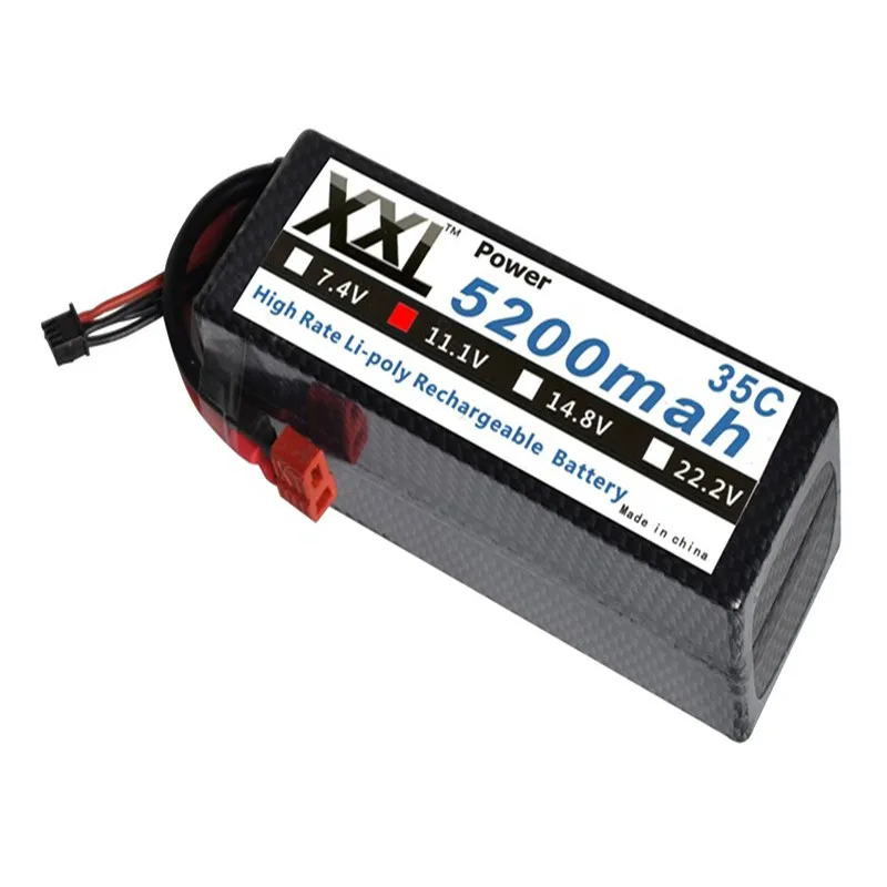 XXL 11.1 В 5200 мАч 35C 3 S RC липо для Самолет автомобилей Лодка Грузовик вертолет